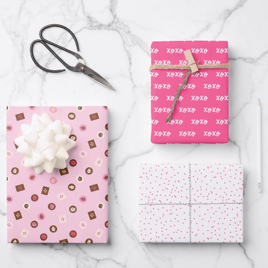 Valentijns's - Sweetest Day- Wrapping Paper Trio 3