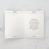 Valentijns's Verjaardag - pre-tiener meisje Bedankkaart (Binnen)