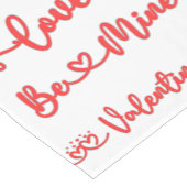 Valentijns's XOXO met Harten in Rood | Korte Tafelloper (Hoek)