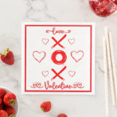 Valentijns's XOXO met Harten in Rood | Servet (Insitu)