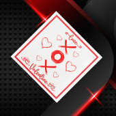 Valentijns's XOXO met Harten in Rood | Servet
