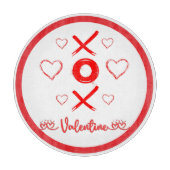 Valentijns's XOXO met Harten in Rood | Snijplank (Voorkant)