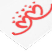 Valentijns's XOXO met Harten in Rood | Tafelkleed (Gekanteld)