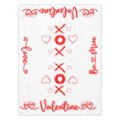 Valentijns's XOXO met Harten in Rood | Tafelkleed (Voorkant)