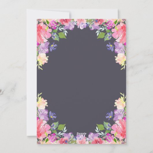 Valentijns's zwangerschapsaankondiging Baby onthul Feestdagenkaart (Achterkant)