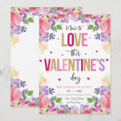 Valentijns's zwangerschapsaankondiging Baby onthul Feestdagenkaart (Voorkant / Achterkant)