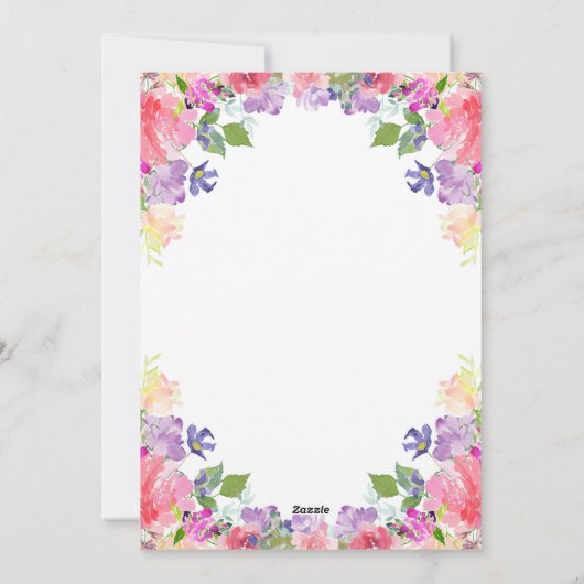 Valentijns's zwangerschapsaankondiging Baby onthul Feestdagenkaart (Achterkant)