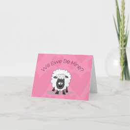 Valentijnsschaap Kaart