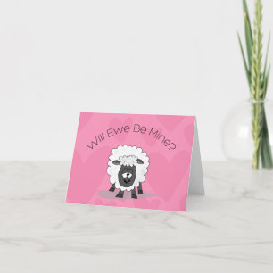 Valentijnsschaap Kaart