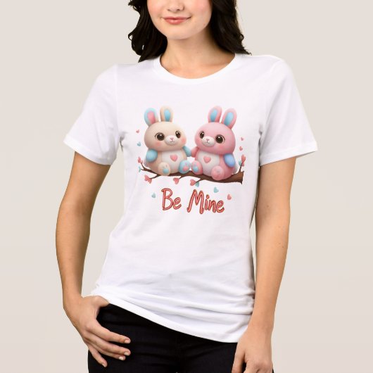 Valentijnsshirt cadeau Tri-Blend shirt (Voorkant)