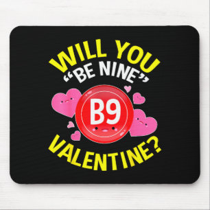 Valentijnsshirt voor bingoliefhebbers Cadeaus oma Muismat