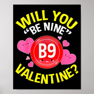 Valentijnsshirt voor bingoliefhebbers Cadeaus oma  Poster