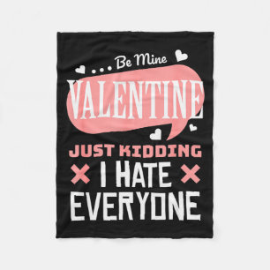 Valentijnsshirt voor meisjes cadeaus grappige hart fleece deken