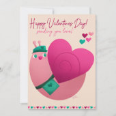 Valentijnsslang Feestdagenkaart (Voorkant)