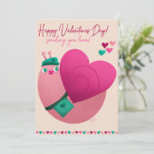 Valentijnsslang Feestdagenkaart (Staand voorkant)