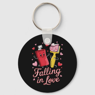 Valentijnstandpaste Liefde Tandenborstels Verliefd Sleutelhanger