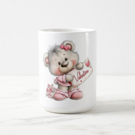ValentijnsTeddy met Hart Symbool Koffiemok