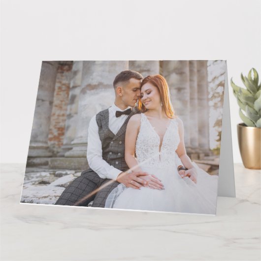 Valentijnstekst en aangepaste foto kaart (Kleine Plant)