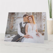 Valentijnstekst en aangepaste foto kaart (Voorkant)