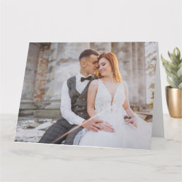 Valentijnstekst en aangepaste foto kaart