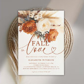 Valentijnsterracotta Pampas Boho Bruidsdiner Kaart