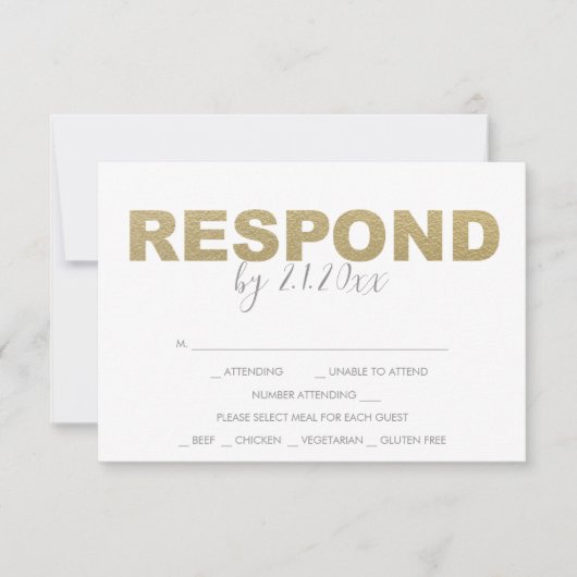 Valentijnsthema Antwoord RSVP Kaarten (Voorkant)