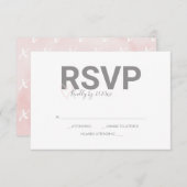 Valentijnsthema Watercolor Reactie RSVP Kaarten (Voorkant / Achterkant)