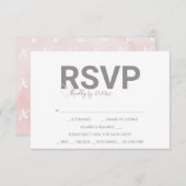 Valentijnsthema Watercolor Reactie RSVP Kaarten (Voorkant / Achterkant)