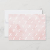 Valentijnsthema Watercolor Reactie RSVP Kaarten Kaartje (Achterkant)