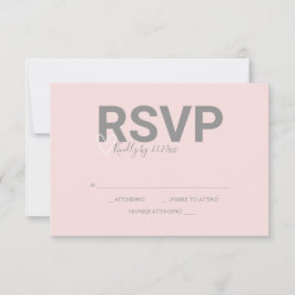 Valentijnsthema Watercolor Reactie RSVP Kaarten Kaartje