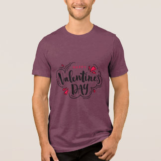 Valentijnstypografie-uitspraken Tri-Blend Shirt