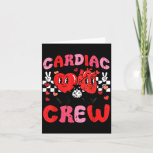 Valentijnsverpleegster Cardiale Bemanning Hart Gra Kaart
