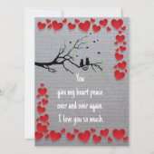 Valentijnsvogels  kaart (Voorkant)