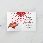 Valentijnsvogels Kaart (Binnen)