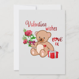 Valentijnswensen feestdagenkaart