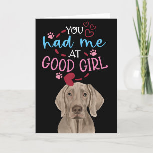 Valentijnswensen van uw Weimaraner Feestdagen Kaart