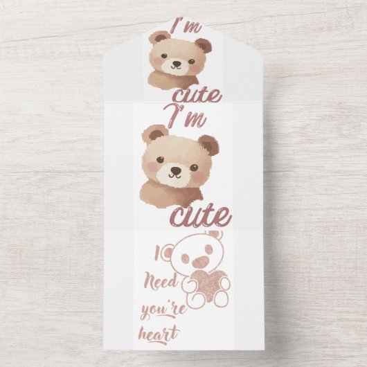 Valentin All In One Uitnodiging (Binnen)