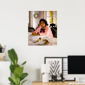 Valentin Serov: Meisje met perziken Poster (Thuiskantoor)