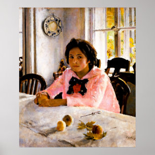 Valentin Serov: Meisje met perziken Poster
