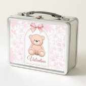 Valentina | Aangepaste Roze Teddybeer Nursery Desi (Voorkant)