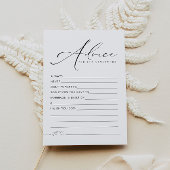 VALENTINA Elegant Script Pas getrouwd Advice Kaart