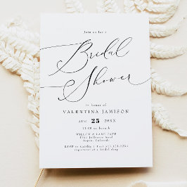 VALENTINA Elegante Minimalistische Script Bruiloft Kaart