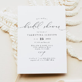VALENTINA Elegante Minimalistische Script Bruiloft Kaart