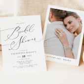 VALENTINA Elegante Minimalistische Script Bruiloft Kaart