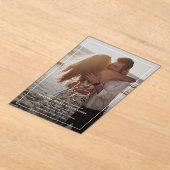 Valentina foto moderne bruiloft acryl uitnodigingen (Laagn)