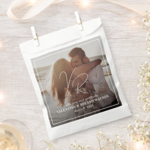 Valentina foto moderne bruiloft bedankzakje