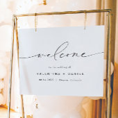 VALENTINA Modern Elegant Script Weddenschap Welkom Poster