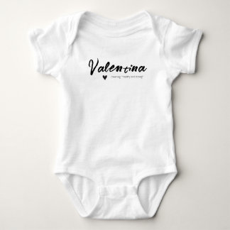 Valentina Name openbaart de betekenis Minimal Mode Romper