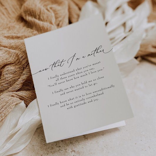 VALENTINA Nu ik moeder Moederdag ben Feestdagen Kaart