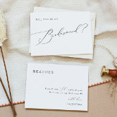 VALENTINA Whimsical Script bruidsmeisje voorstel Kaart